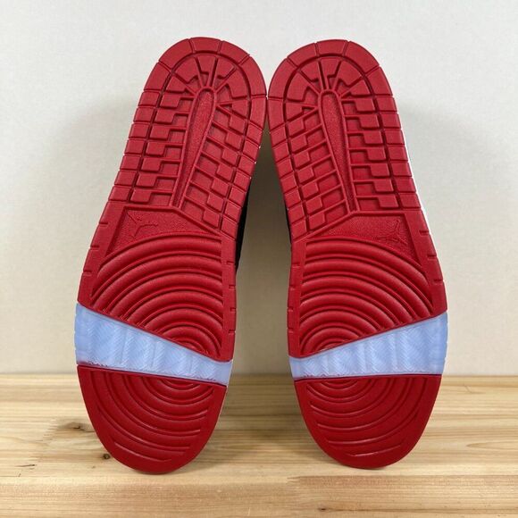 Jordan NU Retro 1 Low Nike Sneakers Mens 12 Varsity Red black white NEW in box - Picture 8 of 10